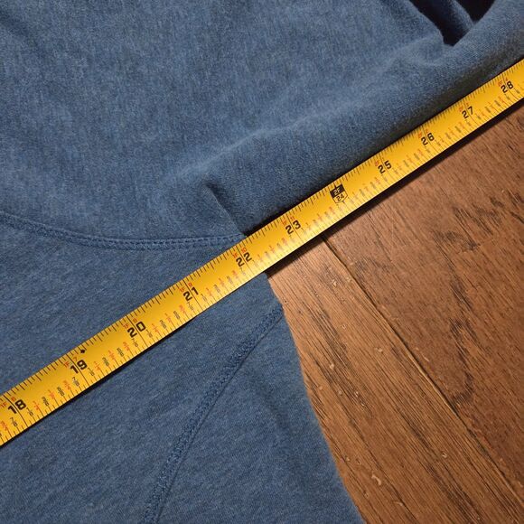 L.L. Bean Sweatshirt Women XL Blue Cozy Pullover Cowl Neck Pocket Thumb Holes - Picture 7 of 7